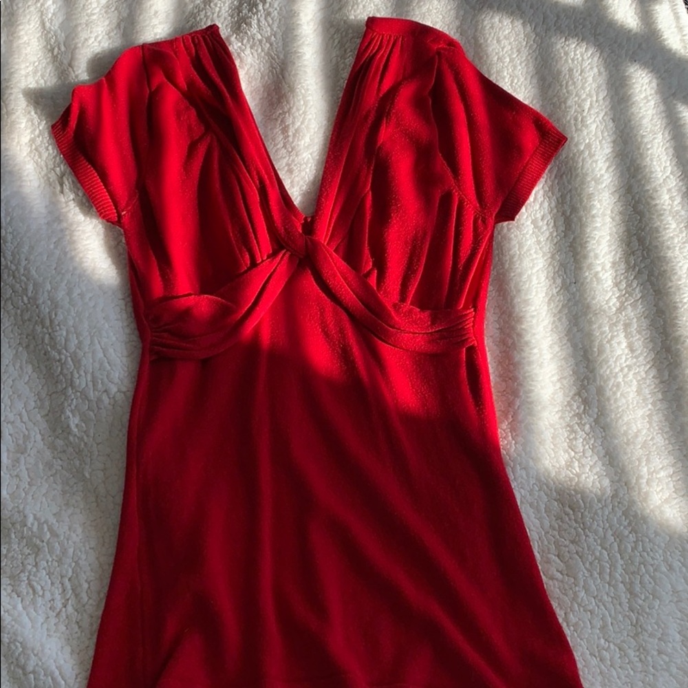 Red blouse
